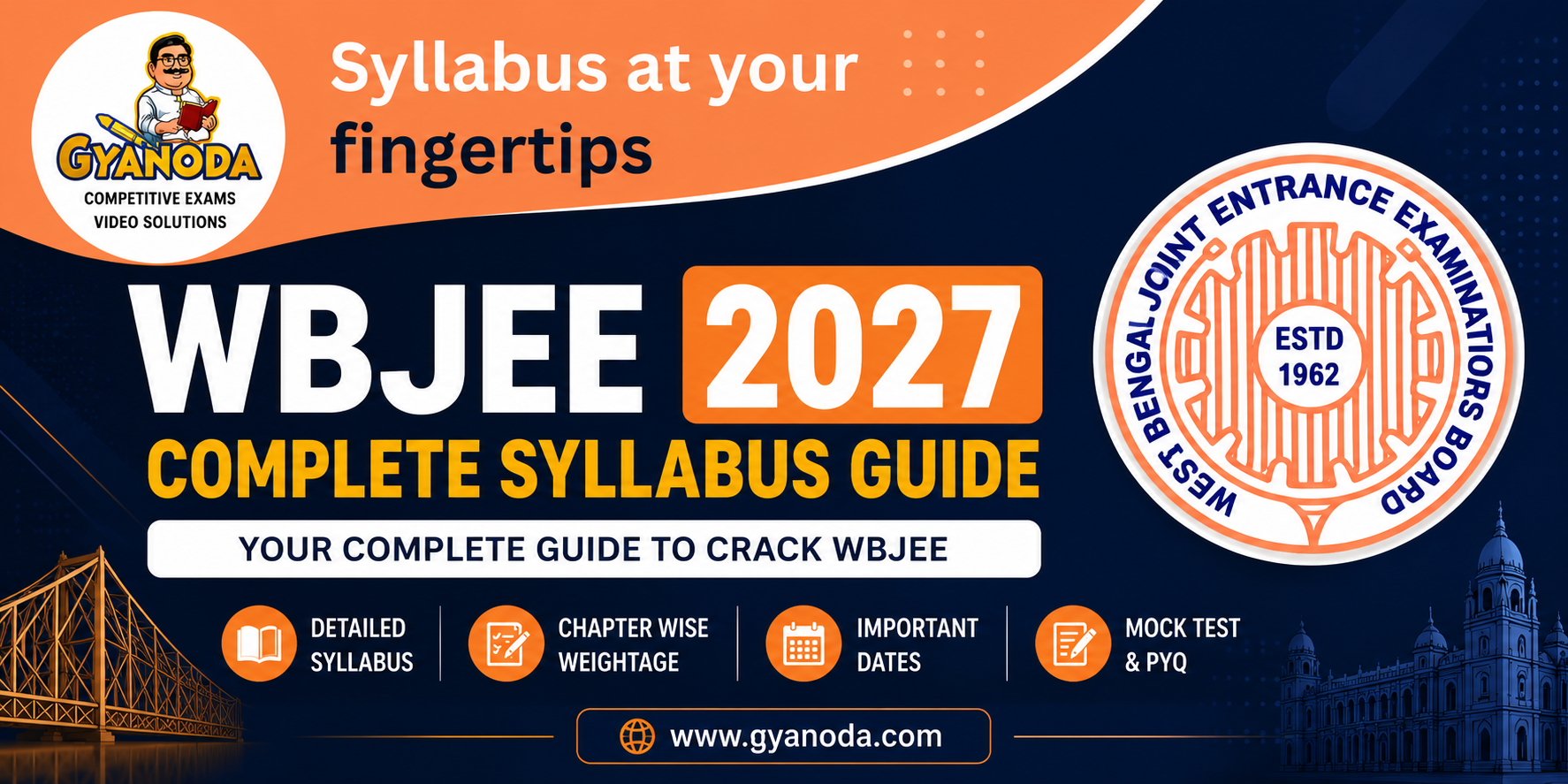 WBJEE 2027 Syllabus — Physics, Chemistry & Mathematics